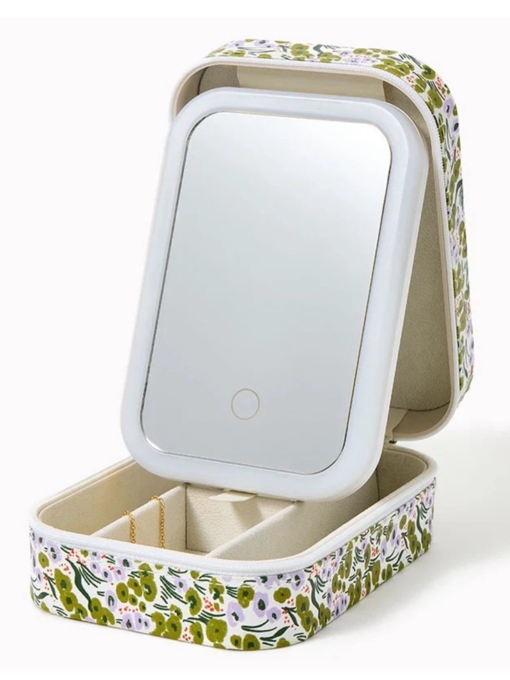 Vegan Leather Jewelry Case Box Travel NEW